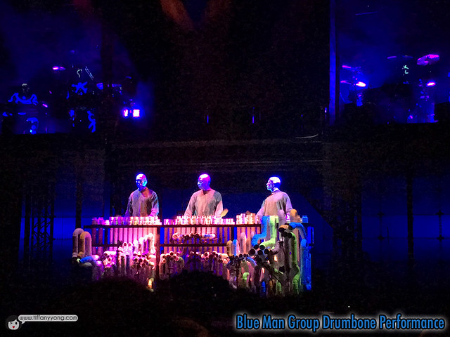 Blue Man Drumbone Performance