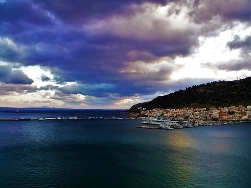 winter sea sky clouds port island harbor cloudy harbour greece kalymnos dodecanese
