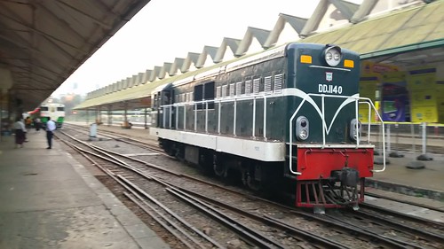 Myanmar Railways DD1140 in Yangon Central Railway Station, Yangon, Myanmar /Dec 27, 2015