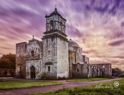 old longexposure sunset sky usa cloud storm motion building church rain architecture sanantonio photography evening ellen colorful catholic texas cross architecturaldetail outdoor afterthestorm picture sanjose historic mission historical after yeates sanjosemission mexcian timeofday colorsky ellenyeates movementclouds
