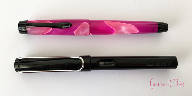 Review Monteverde Intima Neon Pink Fountain Pen - Stub @GouletPens (5)
