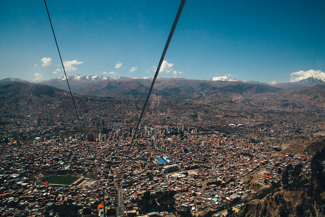 La Paz from the cable car