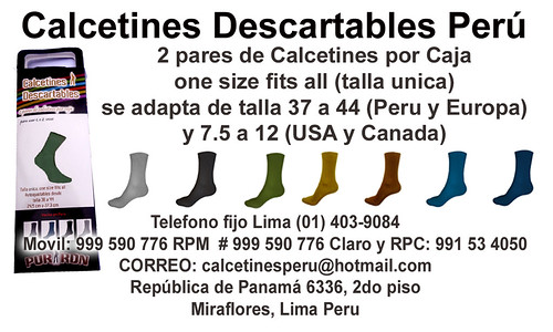 Calcetines descartables para hombres(adolescentes y adultos) Lima 
Peru