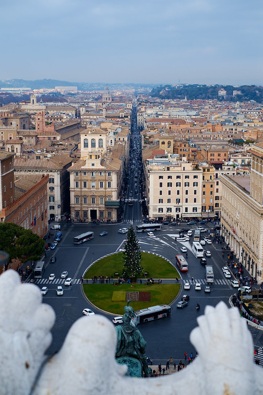 Vista da Monumento Nazionale a Vittorio Emanuele II