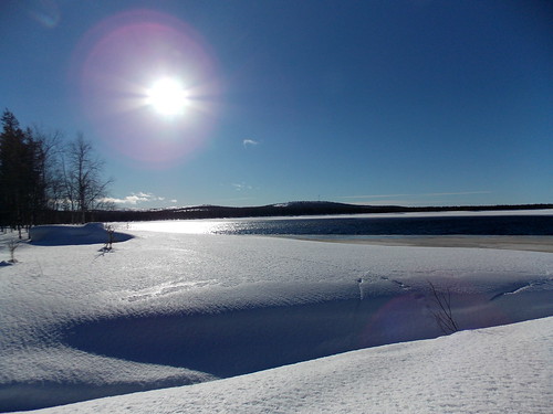 winter snow finland sunny lapland
