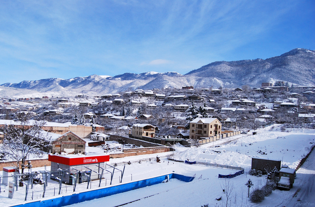 winter in Ijevan... Tavush, Armenia.