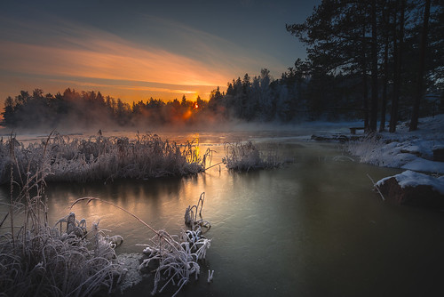 winter sunset snow ice wow finland evening nikon nikkor jyrki kotka d600 1635mm salmi langinkoski