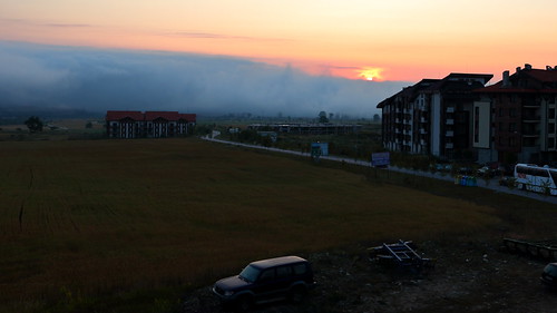 fog clouds sunrise bulgaria razlog