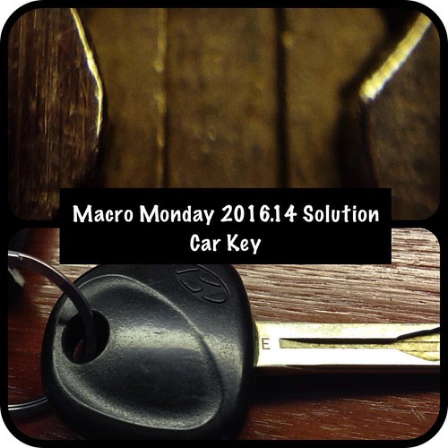 It was one of those new-fangled inset cut keys. #MacroMonday