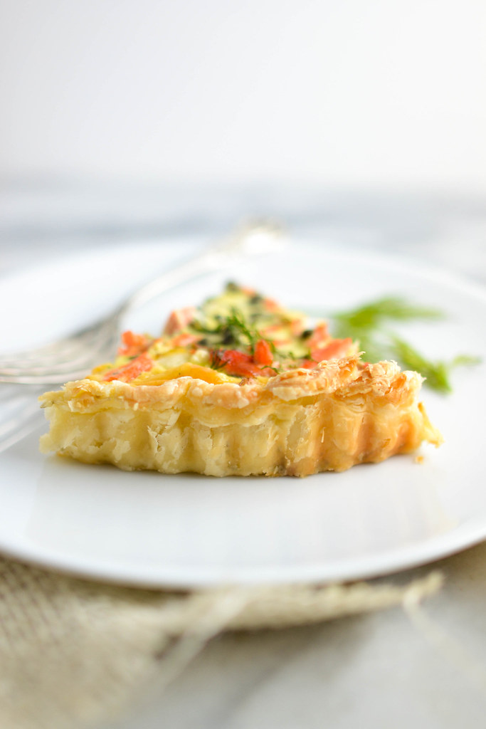 Salmon and Leek Quiche with Capers | Things I Made Today