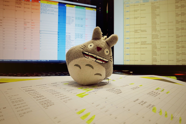 Day #35: totoro is glad that he has no need to do reports.