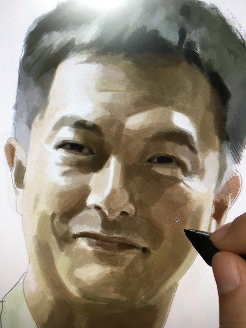 Digital portrait for Singapore Armed Forces. Already not an easy job made it even more challenging with a very challenging reference photo provided....:D