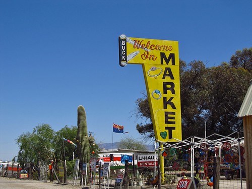 arizona sign market roadtrip us60 harcuvar buckwelcomeinmarket