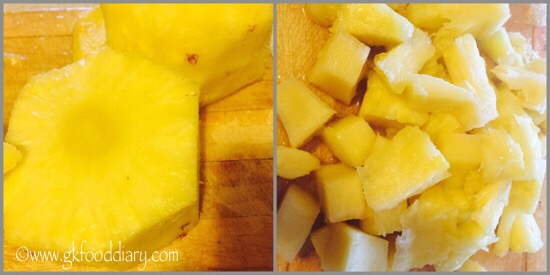 Fresh Pineapple Juice Recipe for Babies, Toddlers and Kids - step 2