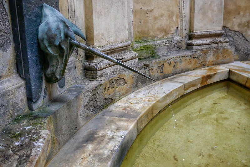 Unicorn fountain in Siena, Italy