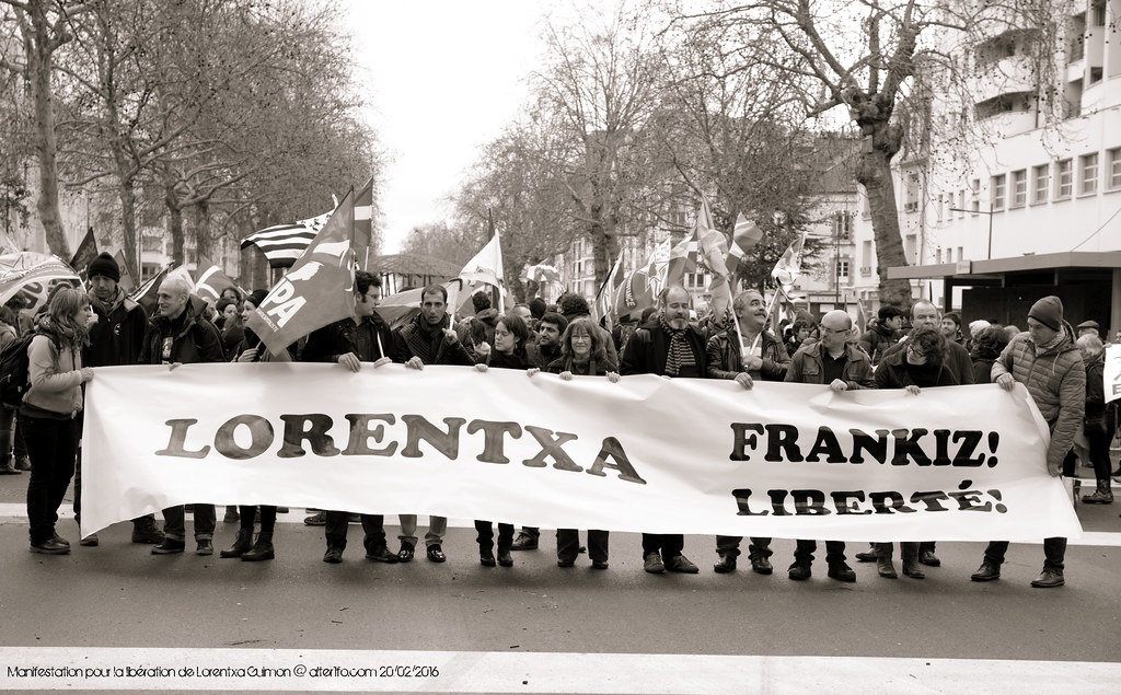Manifestation pour la libération de Lorentxa Guimon