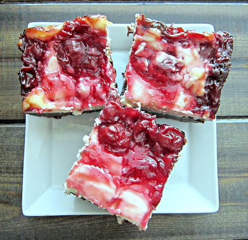 Finished Cherry Cheesecake Brownies