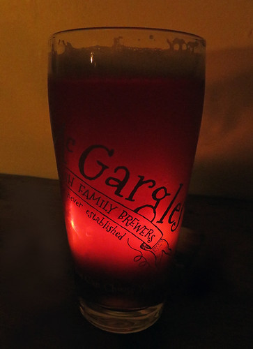 Backlit McGargle Beer in a Dingle Pub