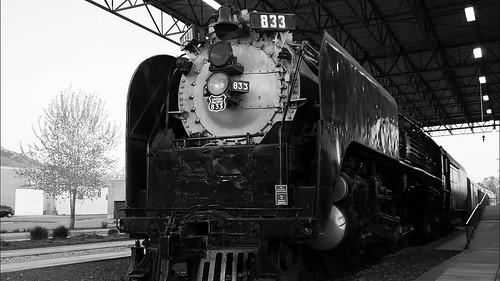 844steamtrain up union pacific 833 fef2 484 northern railroad railway ogden utah museum transportation photography photo panasonic gh4 lumix digital video camera cliche saturday science technology history travel tourism adventure events landmark display big steam locomotive engine train black white flickr flickrelite metal machine state america alco hdr most popular views viewed favorite favorited redbubble youtube google