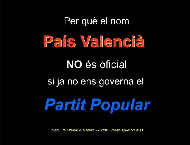 Per que nom Pais Valencia no es Oficial (8-3-2016) -PNG