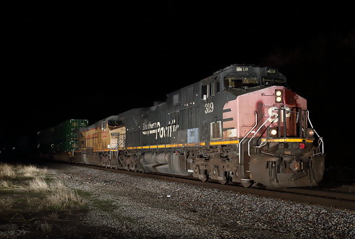 railroad up train illinois stack sp ge southernpacific 319 streator ac4400cw transcon fallenflag sp319 zsig4