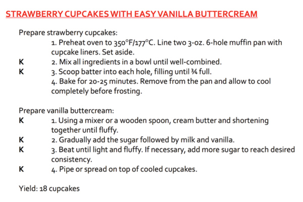 Maya Strawberry and Vanilla Buttercream Cupcakes