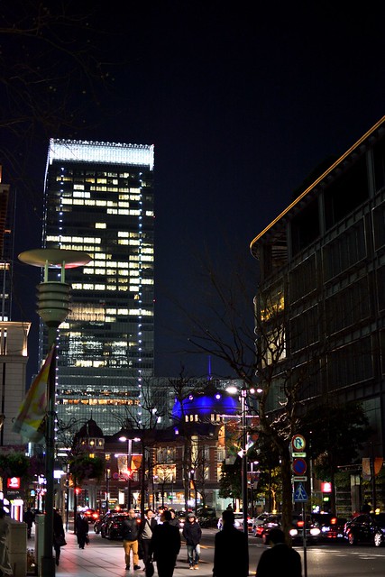 東京駅付近の夜景