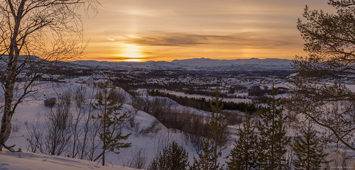 sunset panorama norway alta finnmark solnedgang