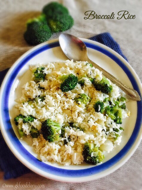 Broccoli Rice Recipe for Babies, Toddlers and Kids