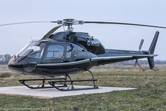 G-KHCG - 1982 build Aerospatiale AS.355F2 Ecureuil II, night stopping at City Heliport/Barton