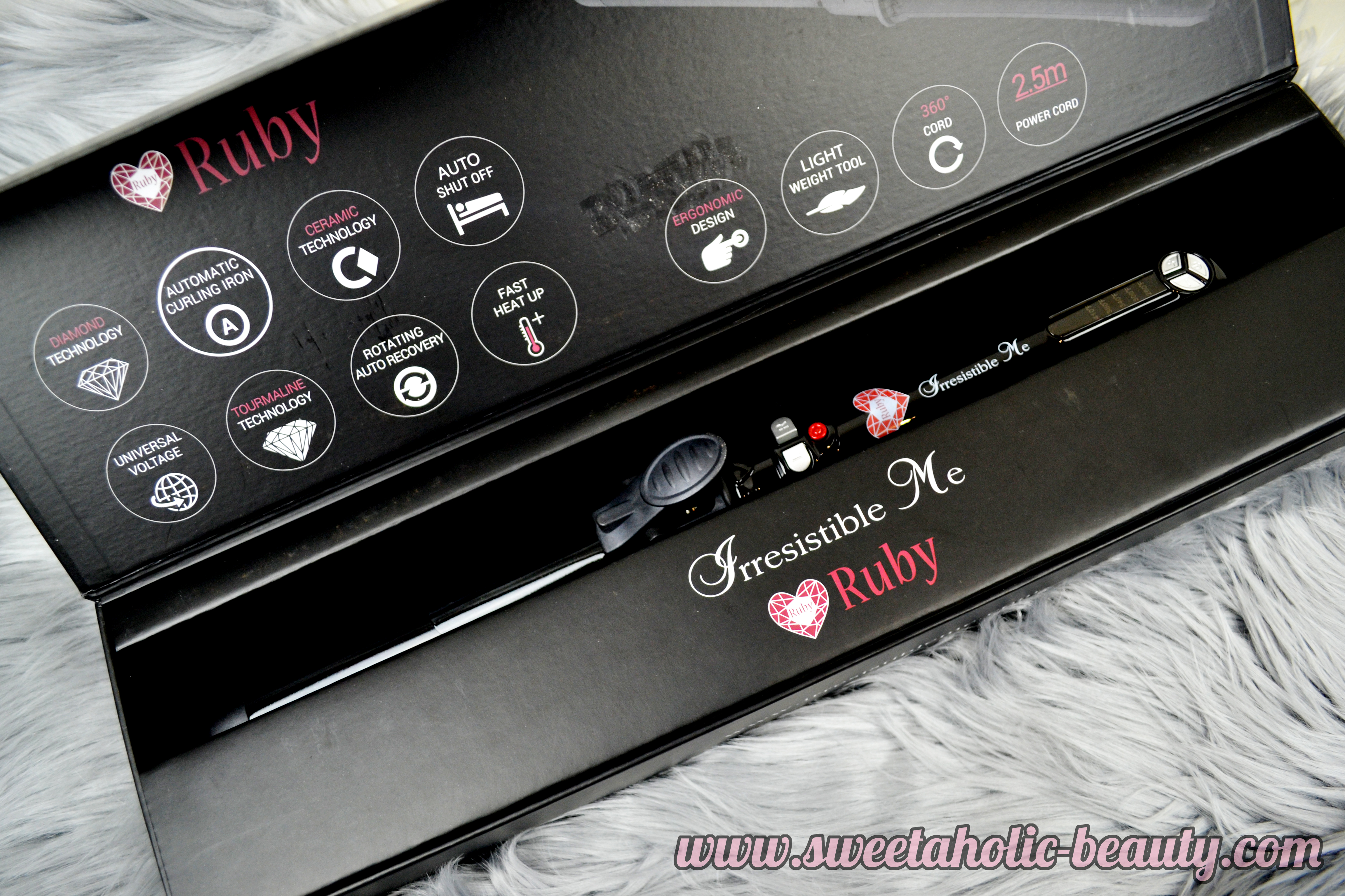 Irresistible Me Ruby Auto-Rotating Curling Iron Trialled & Tested - Sweetaholic Beauty