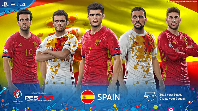PES 2016 - UEFA Euro 2016 pantalla de Spain