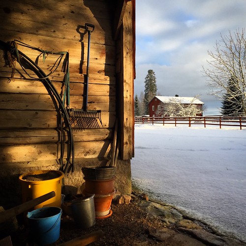 winter snow vinter sweden farm tools småland sverige snö redskap bondgård kråkerås källreda