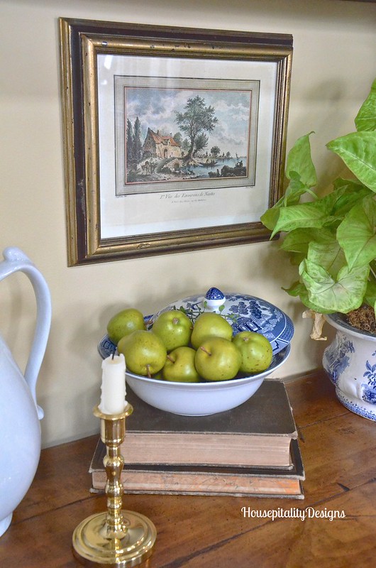 Blue and White Table Vignette - Housepitality Designs