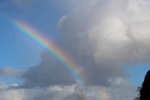 sky clouds rainbow riverbottom montesano chehalisriver sr12