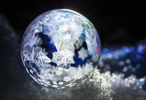 winter macro ice soap frost freezing bubble fractal mpe