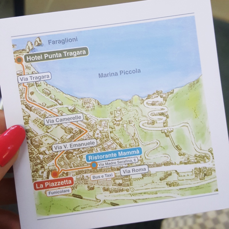 map of Capri