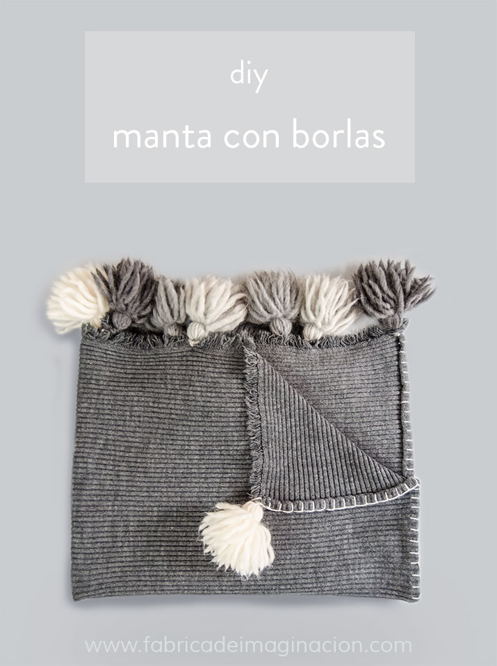 DIY Tassel blanket · DIY Manta con borlas · Fábrica de Imaginación