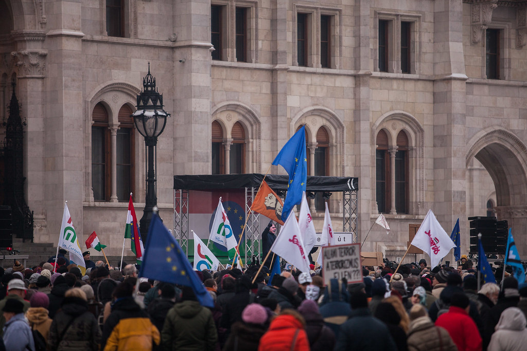 Opposition protest in Budapest
