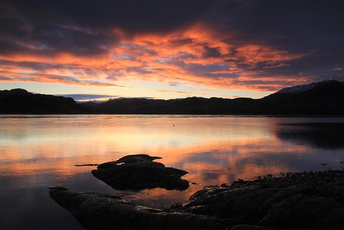 morning sky reflection beach water clouds sunrise scotland isleofskye redsky glenelg kylerhea