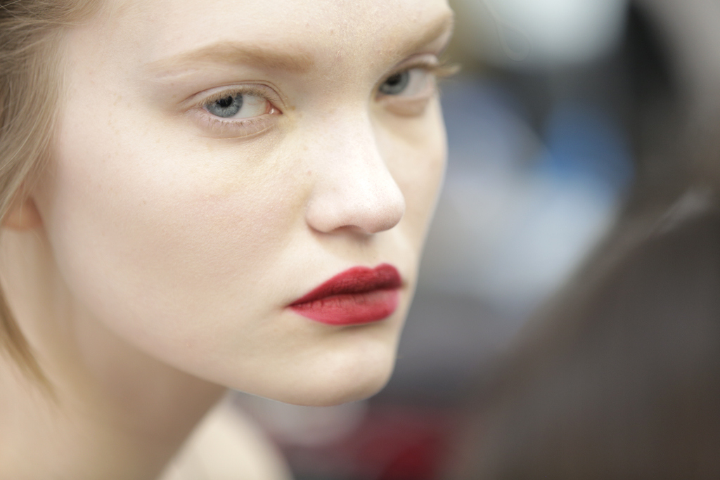 Backstage at Dior Couture Spring 2016 Makeup