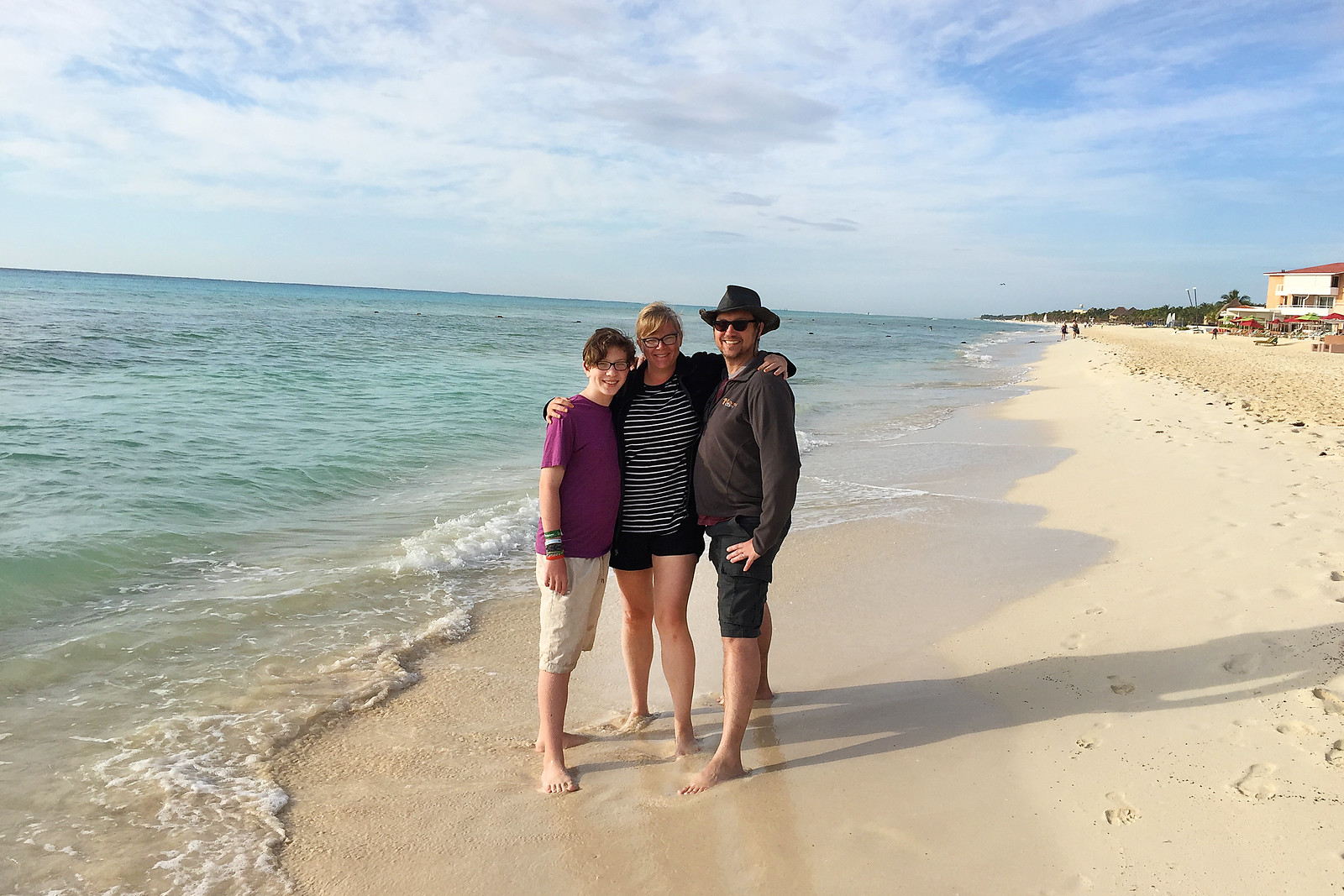 Our Family on the Beach in Mexico