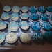Turquoise & white cupcakes