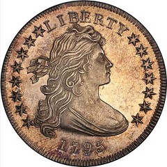 1795 Draped Bust Silver Dollar obverse