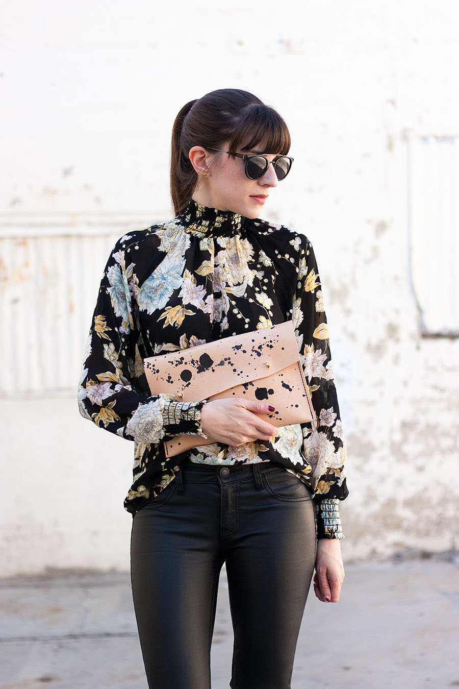 Walter and George Clutch, High Neck Blouse