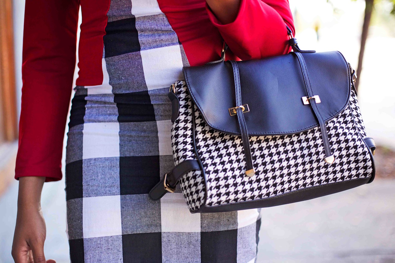 gingham and houndstooth baton rouge work attire