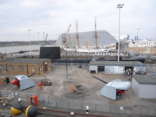 View from HMS Cavalier, Chatham dockyard