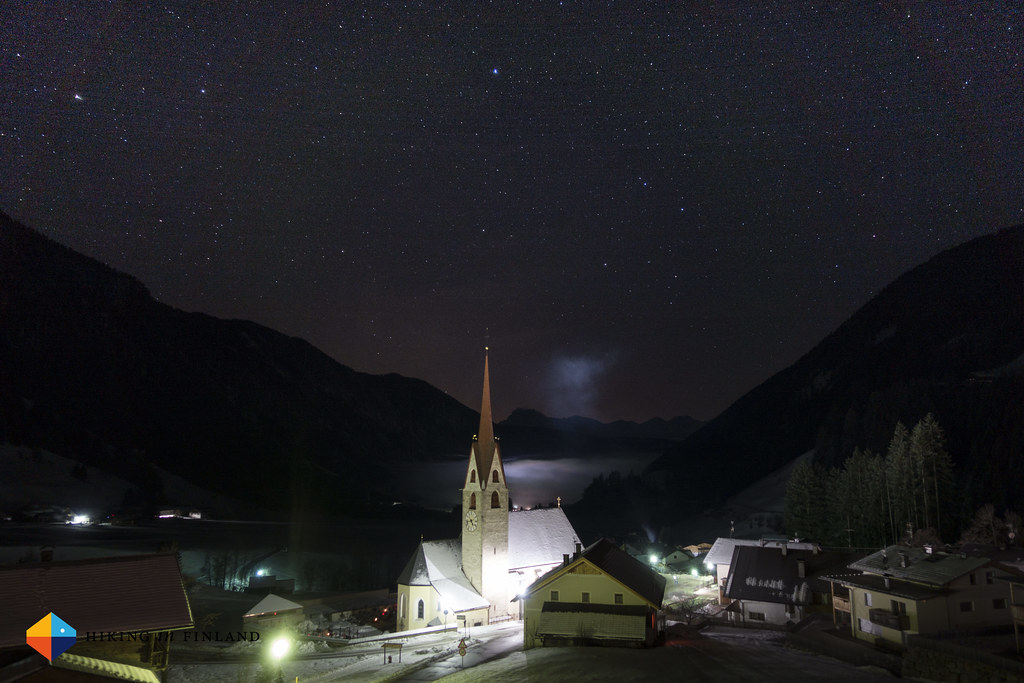 Night time in the Gsieser Valley