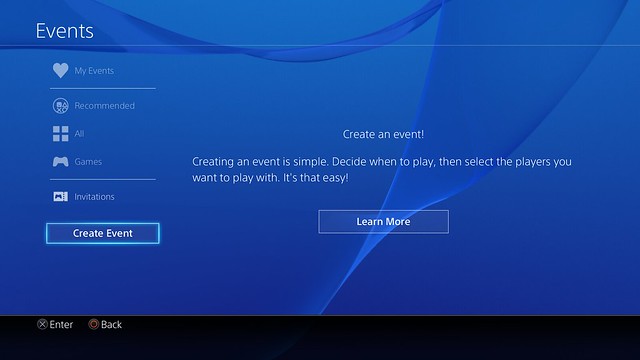 PS4 System Software 3.50 - User Scheduled Event