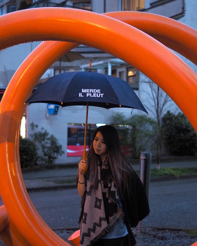 Kent Street Apparel 'Merde Il Pleut' Umbrella | Robson Street, Vancouver
